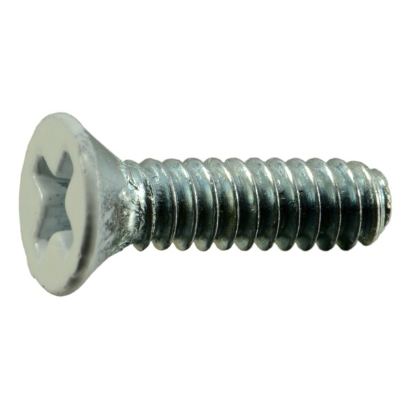 Midwest Fastener #6-32 x 1/2 in Phillips Flat Machine Screw, Zinc Plated Steel, 35 PK 37501 - main